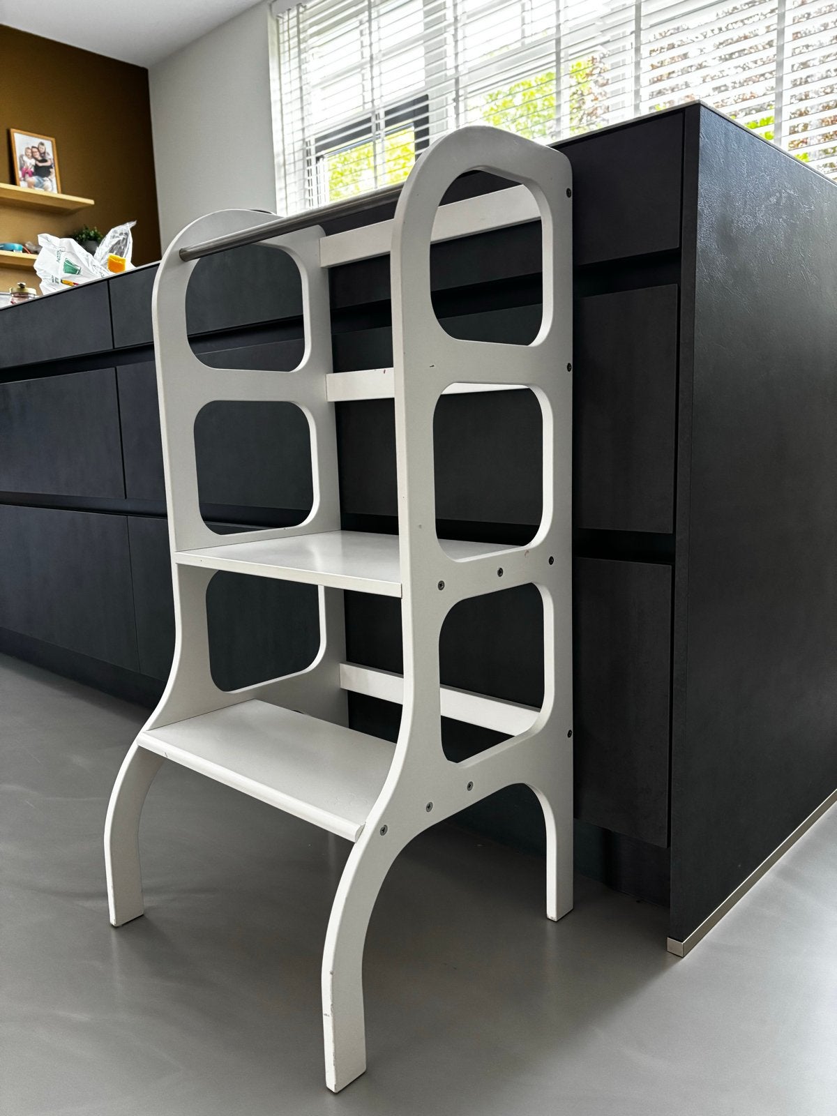 Witte Learning Tower / Keukenhulp voor Kinderen, Ophalen of Verzenden, Gebruikt, Overige typen