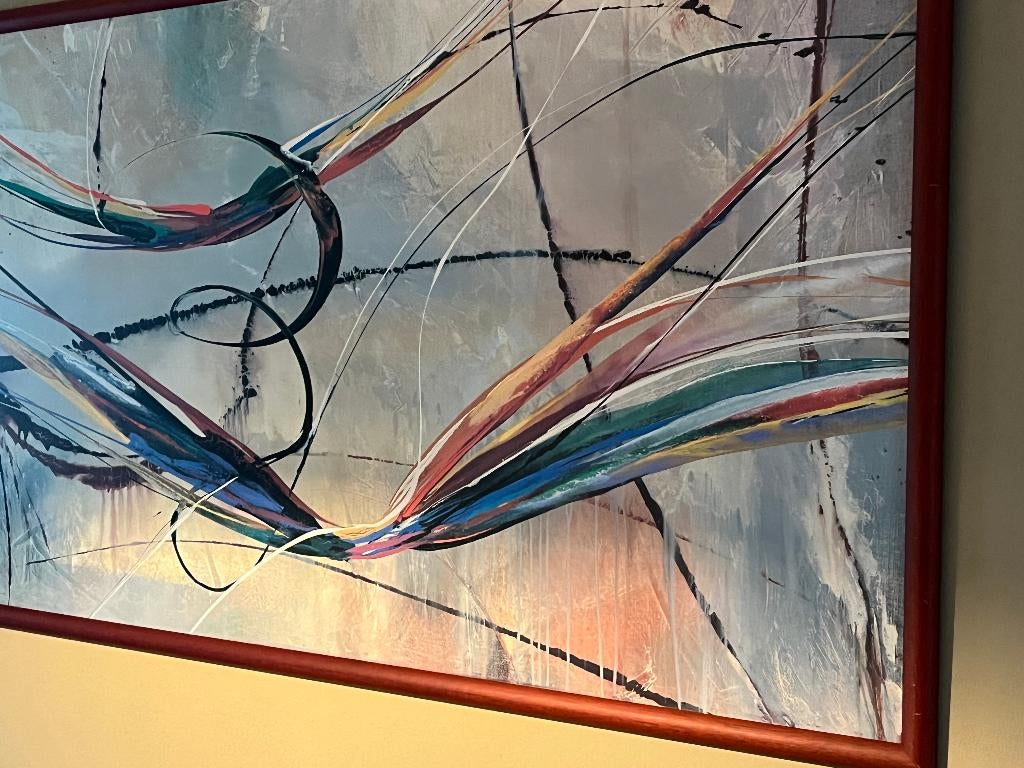 Schilderij, Huis en Inrichting, Ophalen, Oorspronkelijke maker, 125 cm of meer, Zo goed als nieuw