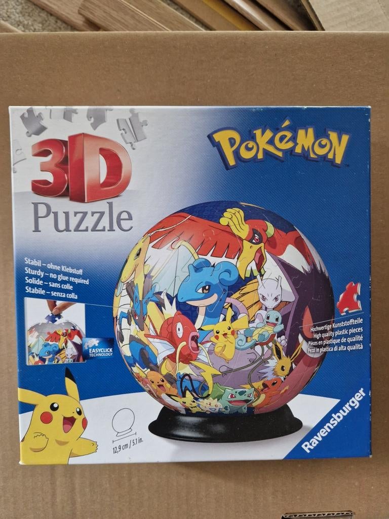 Pokémon 3D Puzzel Ravensburger - 72 Stukjes, Ophalen of Verzenden, Minder dan 500 stukjes, Zo goed als nieuw, Rubik's of 3D-puzzel