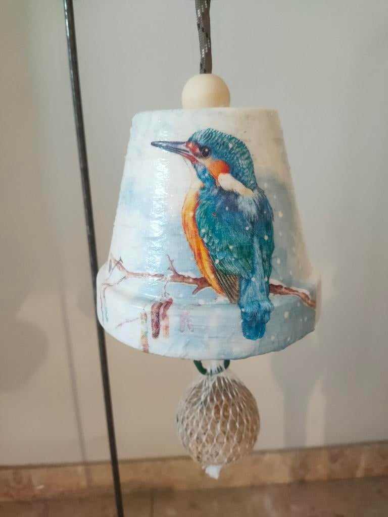 Vogelvoer klok met ijsvogeltjes gedecoreerd., Ophalen of Verzenden, Nieuw
