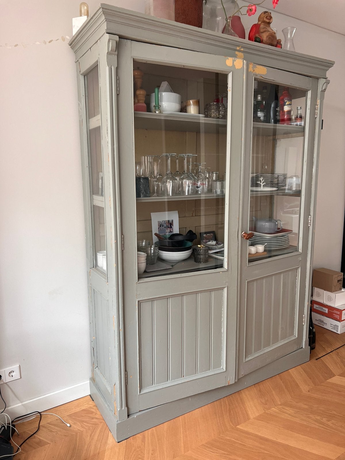 Servieskast, vintage, Ophalen, Gebruikt, 200 cm of meer, 150 tot 200 cm