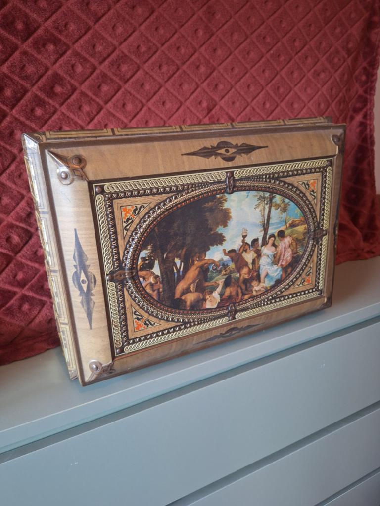 Vintage GBC bewaarblik!, Antiek en Kunst, Kunst | Schilderijen | Klassiek, Ophalen of Verzenden