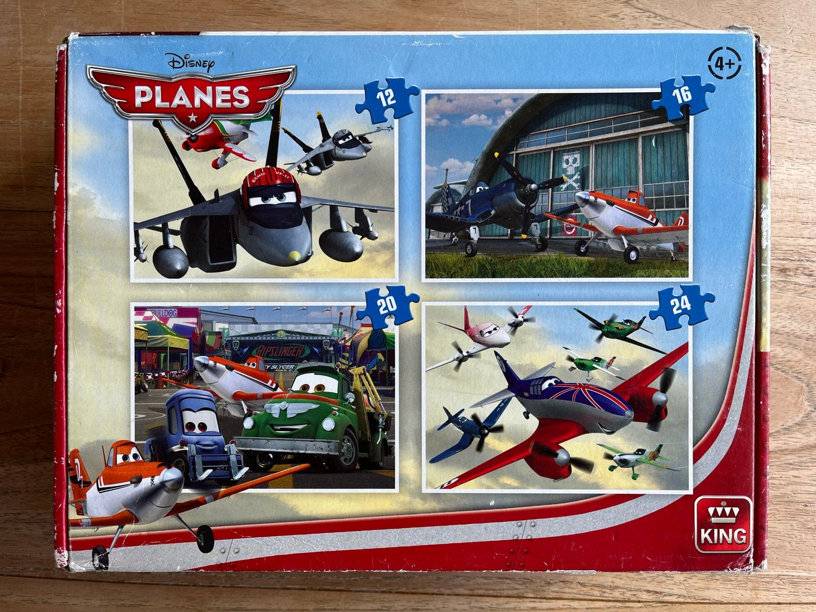 Disney Planes Puzzelset - 4 puzzels in één doos, Ophalen of Verzenden, 10 tot 50 stukjes, Zo goed als nieuw, 4 tot 6 jaar