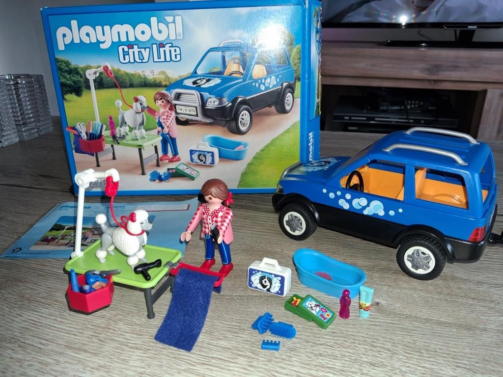 Playmobil mobiele hondensalon 9278, Ophalen of Verzenden, Zo goed als nieuw