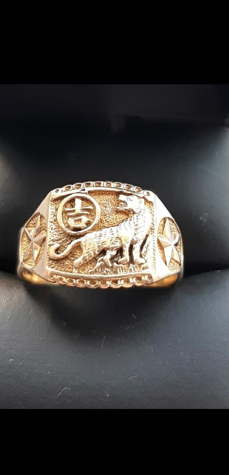 Gouden zegelring 18 karaat, Sieraden, Tassen en Uiterlijk, Ophalen, 20 of groter, Heer, Zo goed als nieuw