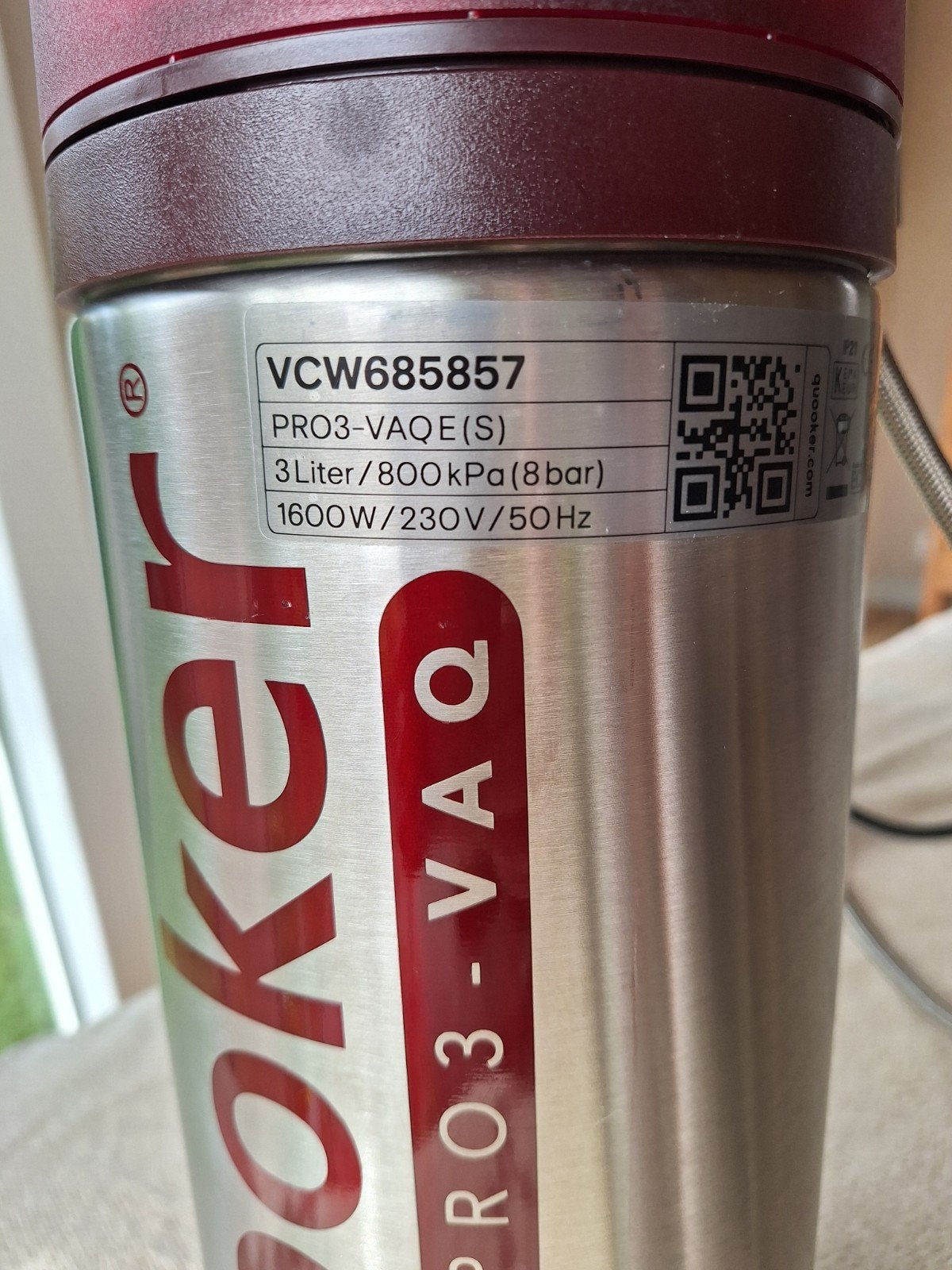 Quooker pro3-vaq, Doe-het-zelf en Verbouw, Geisers en Boilers, Minder dan 20 liter, Boiler, Ophalen of Verzenden, Minder dan 3 jaar oud