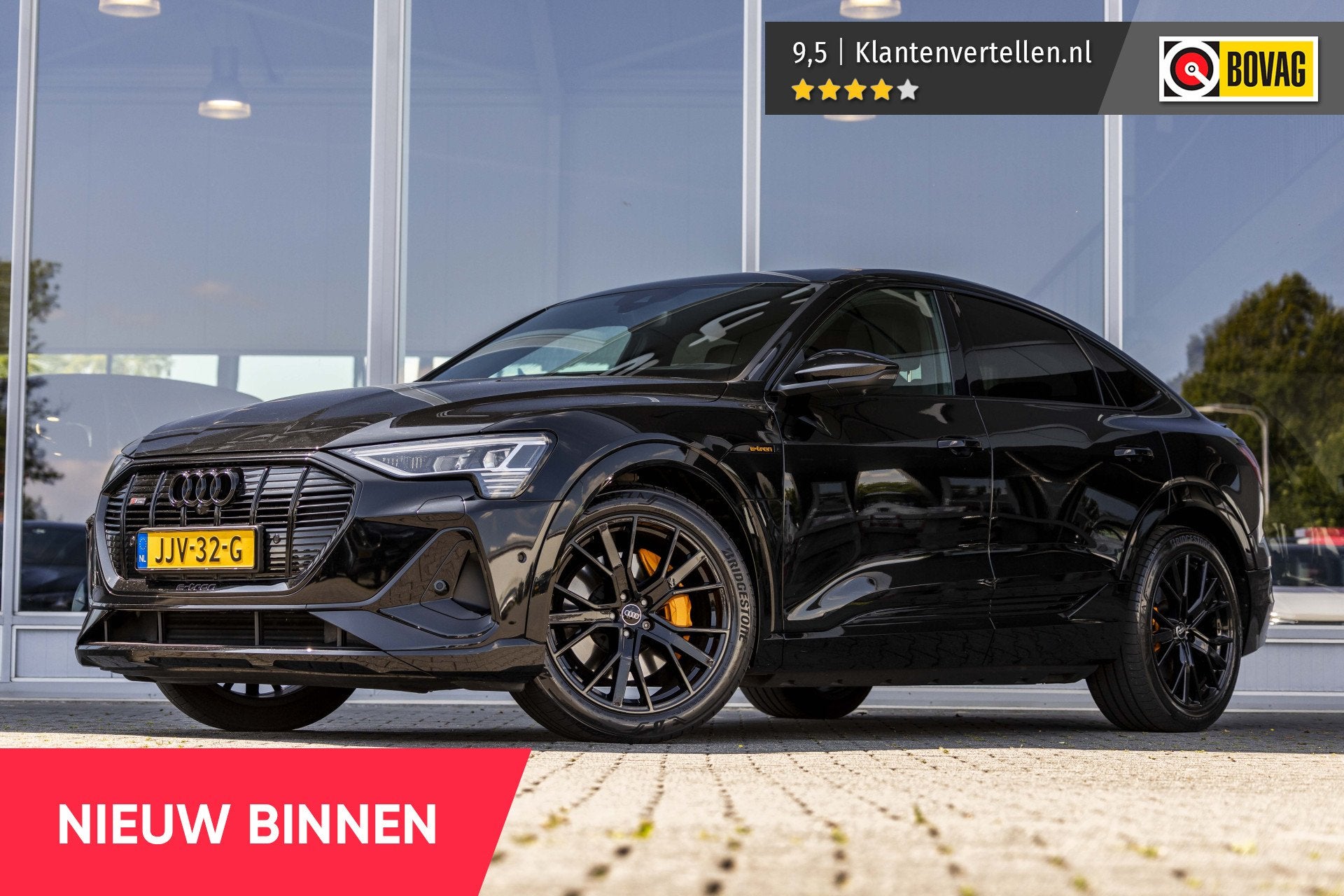 Audi e-tron Sportback 55 quattro S edition 95 kWh | Pano | B, 12 maanden, Zwart, 95 kWh, Zwart