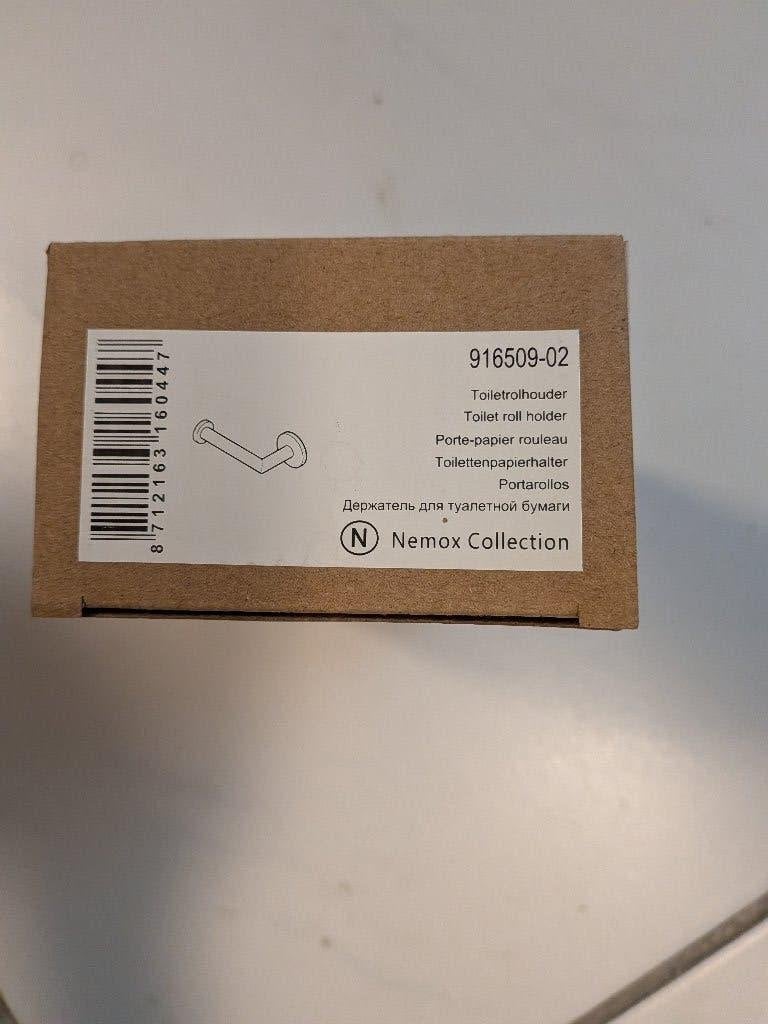 Nieuwe Geesa Nemox toiletrolhouder - Chroom, Overige merken, Nieuw, Zilver, Ophalen