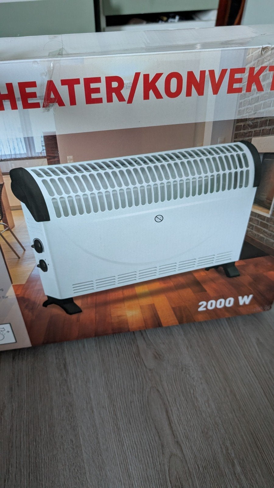Convector kachel 2000W, 30 tot 80 cm, Ophalen of Verzenden, 60 tot 150 cm, 800 watt of meer