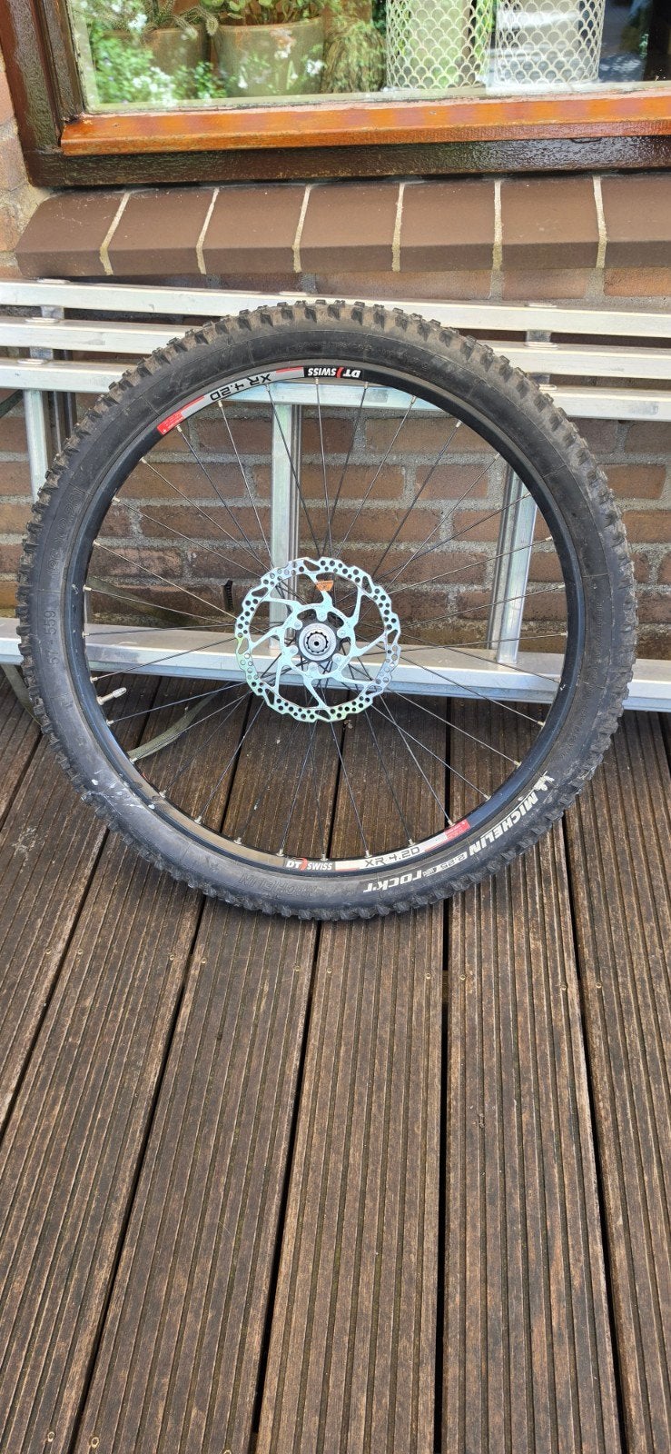 DT Swiss 26inch mountainbike voorwiel, Gebruikt, Dt swiss, Aluminium, Mountainbike