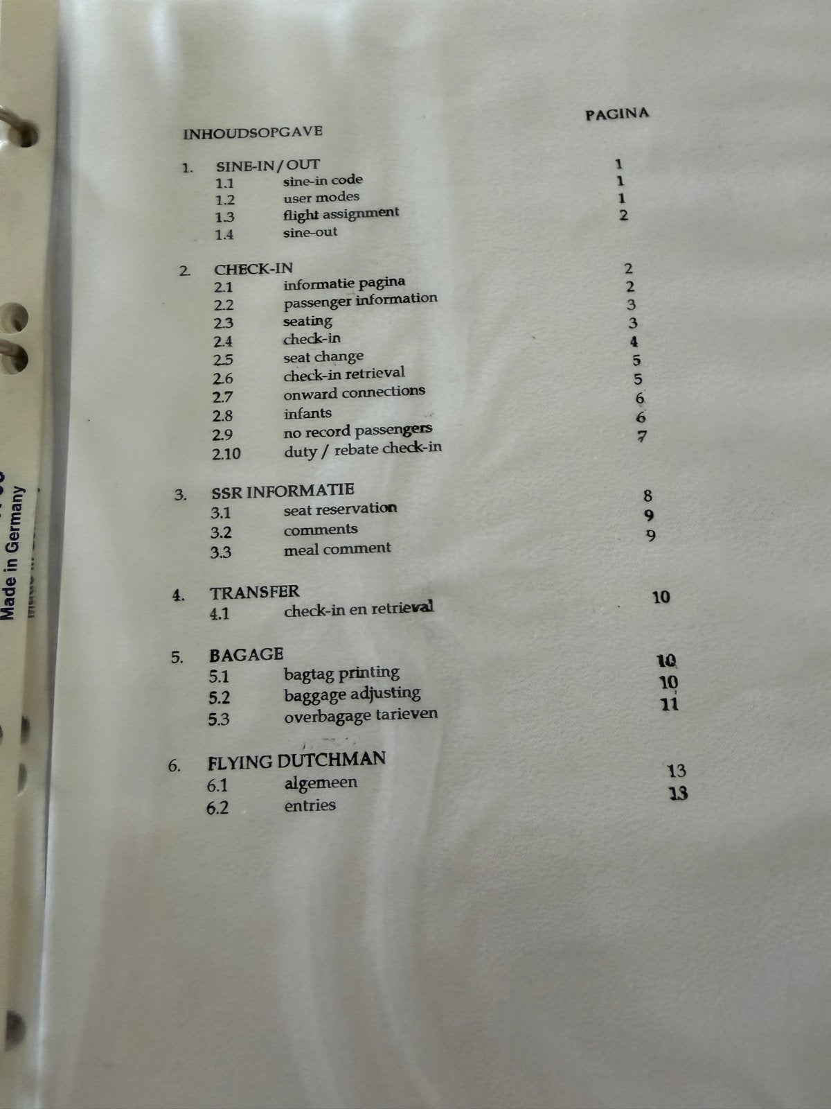 Transavia Codeco Manual - Vliegtechniek Handboek, Verzenden, Zo goed als nieuw