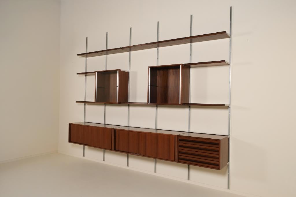 Modulair Wandmeubel E22 van Osvaldo Borsani voor Tecno, Ophalen, Overige materialen, Gebruikt, Met deur(en)