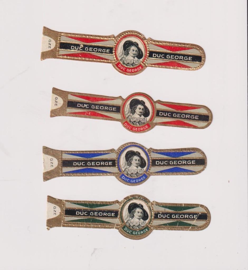 sigarenbanden - DUC GEORGE, Ophalen of Verzenden, Zo goed als nieuw, Sigarenbandjes