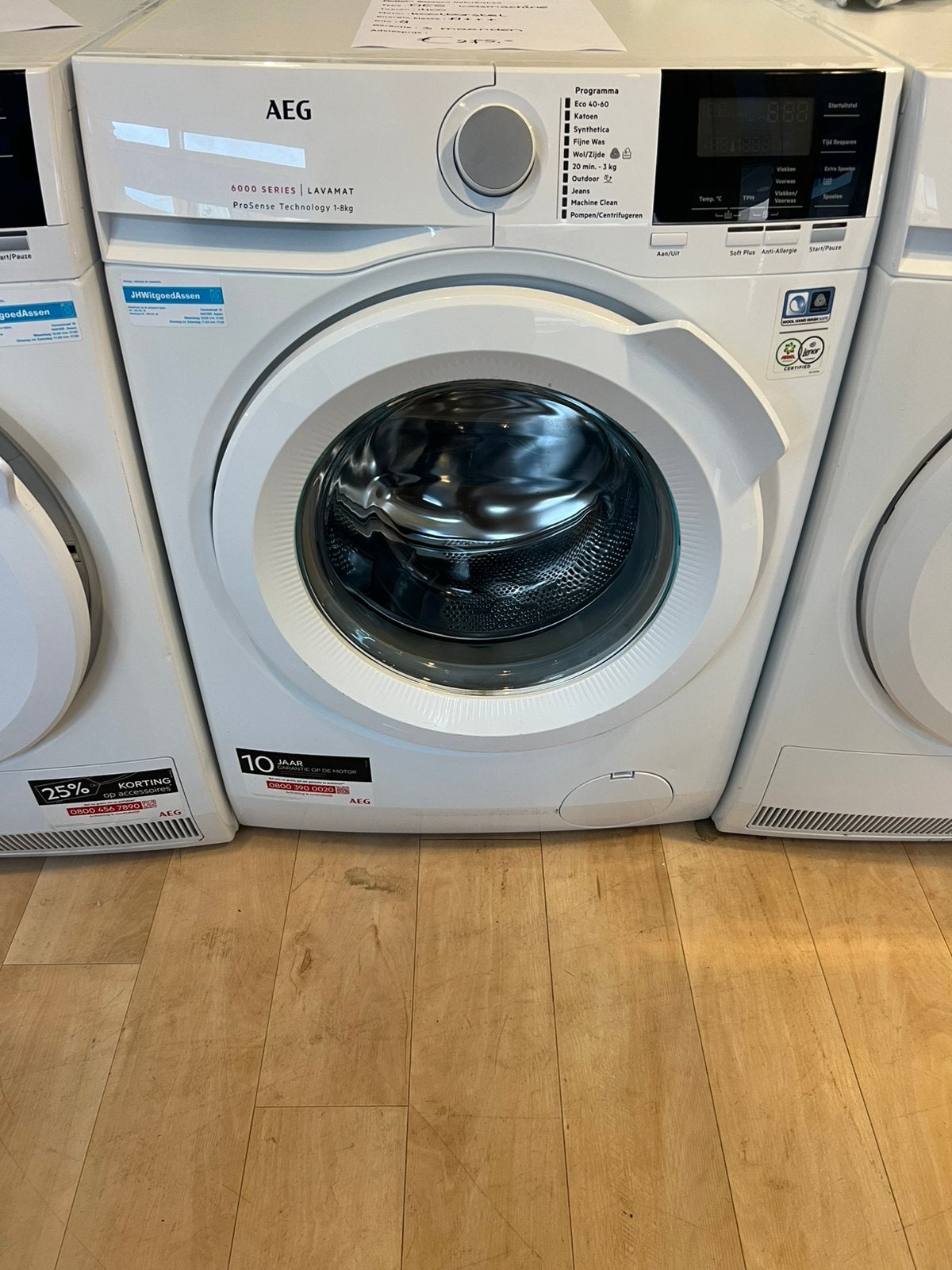 Aeg 6000 serie wasmachine 8kg 1400 toeren. Garantie 3 maand., 1200 tot 1600 toeren, 8 tot 10 kg, Refurbished, Ophalen of Verzenden