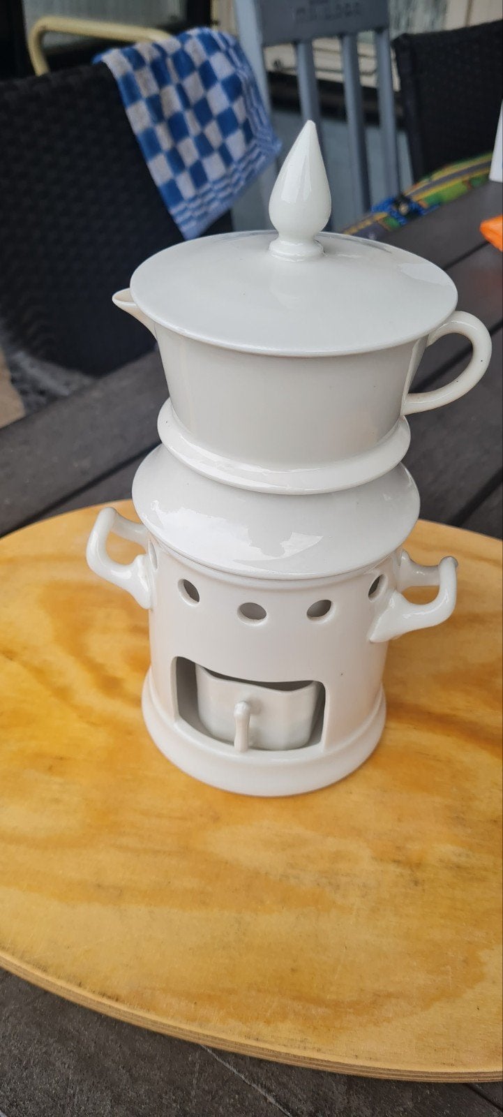 Brocante theelicht houder, Ophalen of Verzenden