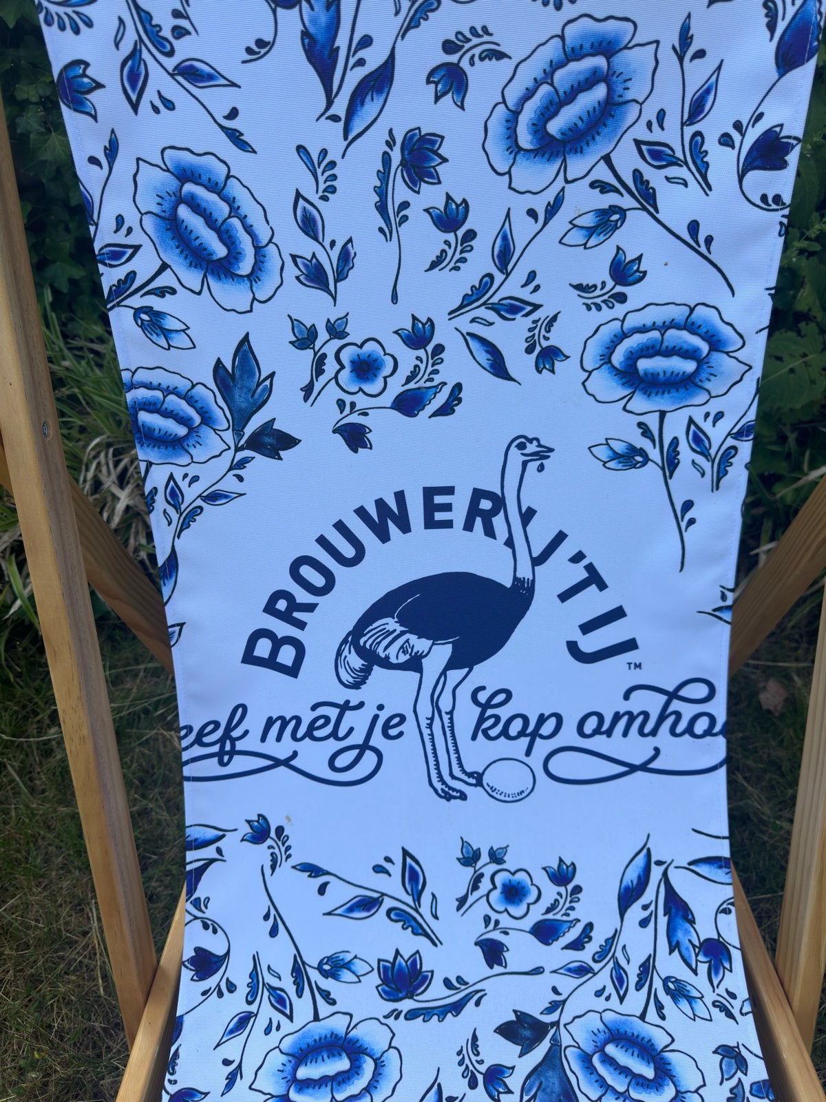 Nieuwe Strandstoel Brouwerij 't IJ - Collector Item, Ophalen, Nieuw, Hout, Inklapbaar