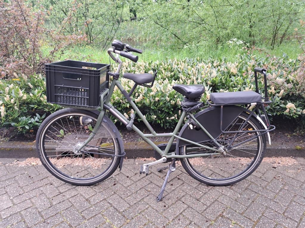 Azor mamafiets superdegelijk, Fietsen en Brommers, Fietsen | Dames | Moederfietsen, Gebruikt, Overige merken, 47 tot 50 cm, 2 zitjes