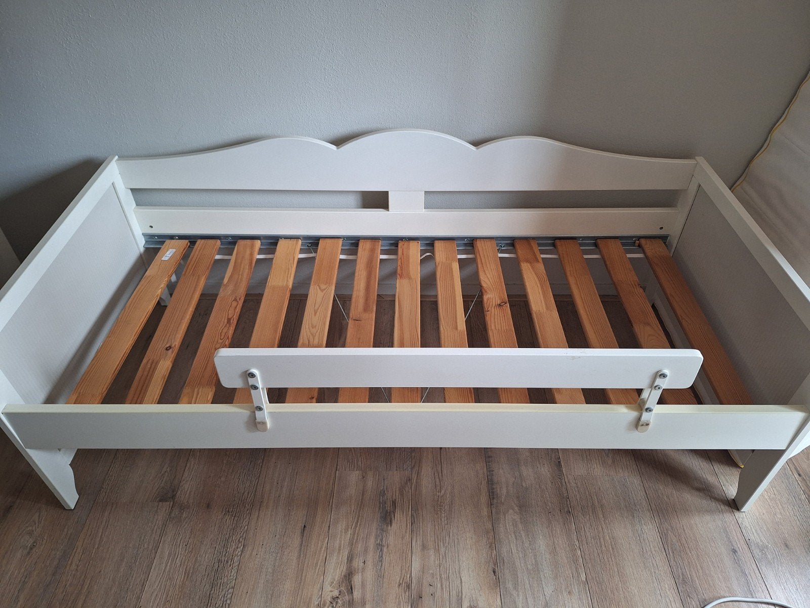 IKEA Peterbedje met matras, Lattenbodem, Gebruikt, 70 tot 85 cm, Ophalen of Verzenden
