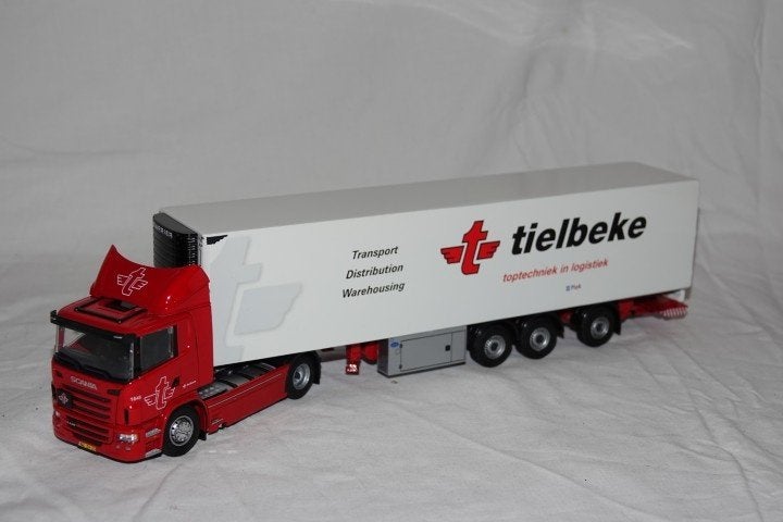 Scania R serie Tielbeke 1:50 Tekno, Ophalen of Verzenden, Zo goed als nieuw, Bus of Vrachtwagen, Tekno