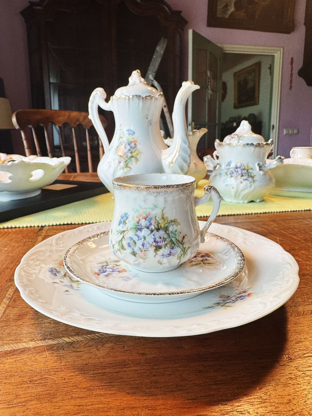 Servies Fuisseaux Baudour, Ophalen