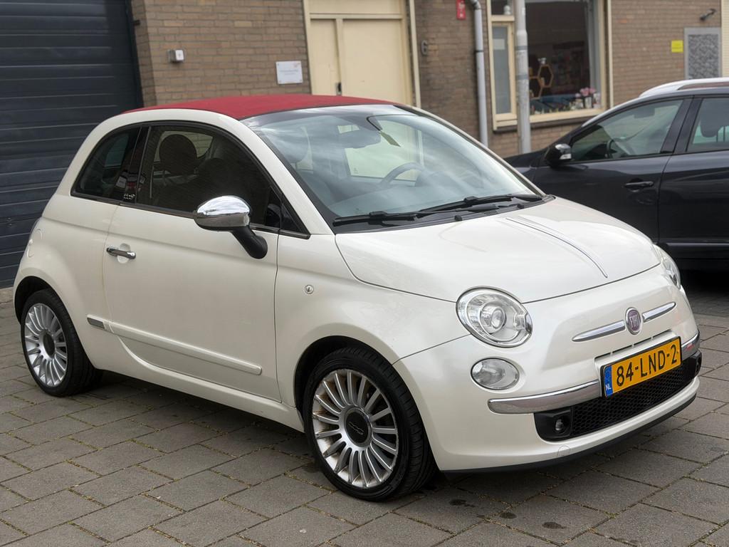 Fiat 500 C 1.2 Rock Automaat cabrio Leder Clima PDC Apk rijd, Euro 5, Gebruikt, Cabriolet, Bedrijf