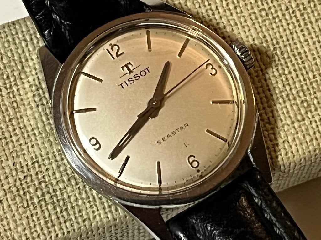 Vintage horloge Tissot, Sieraden, Tassen en Uiterlijk, Horloges | Antiek, Staal, Met bandje, Tissot, 1960 of later