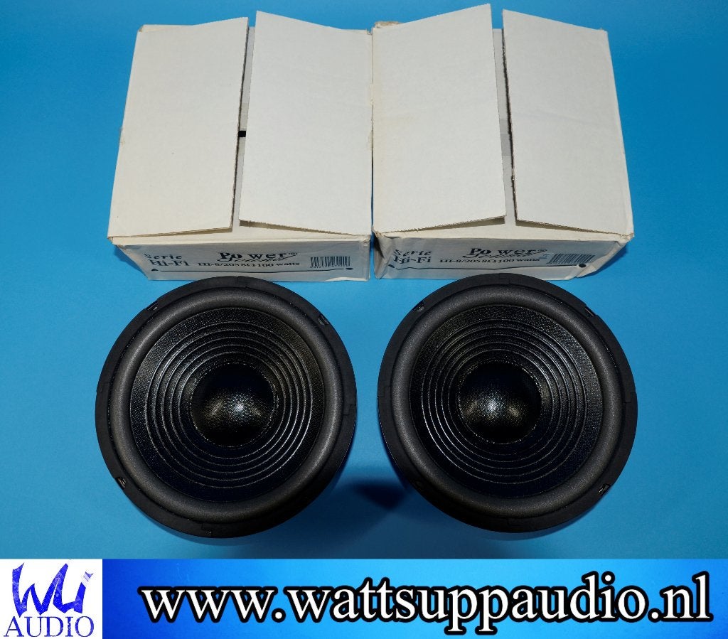 Power Sound Hi-fi HI-8/205 8 inch / 20 cm Speakers, Overige merken, Gebruikt, ., Ophalen of Verzenden