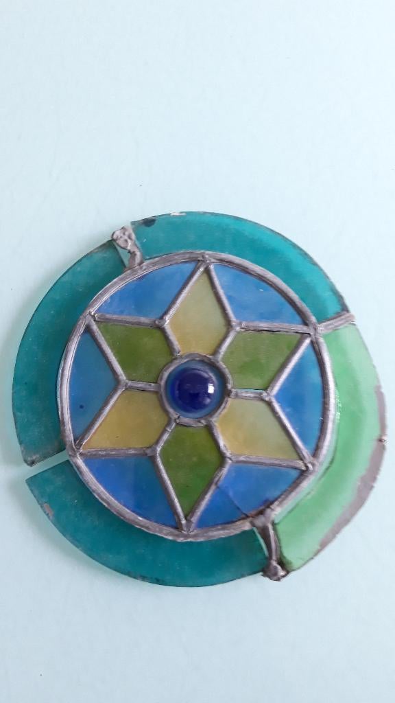 glas in lood raampje, Ophalen of Verzenden