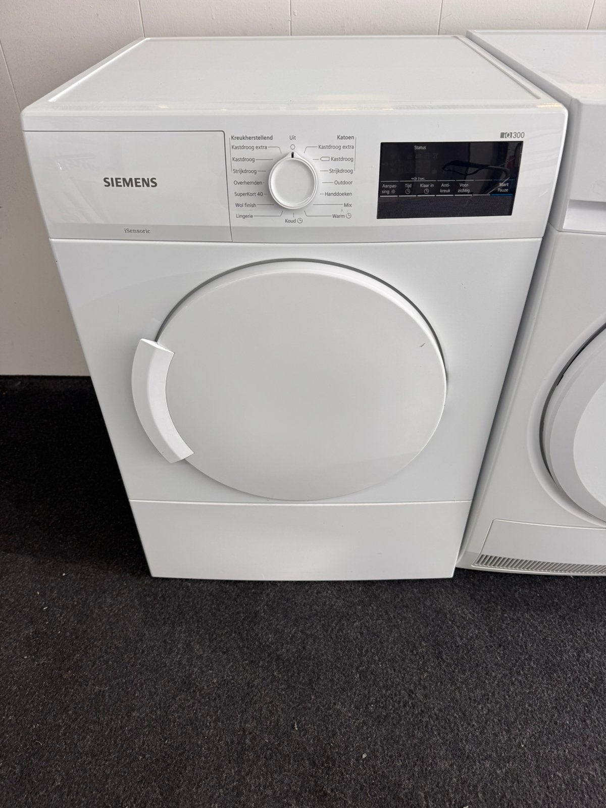 SIEMENS LUCHTDROGER 8 KG met 1 jaar garantie, 6 tot 8 kg, N, Anti-kreukfase, Refurbished