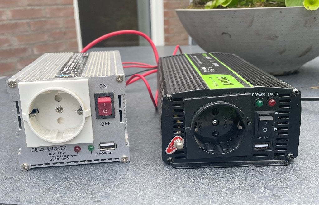omvormer 12 naar 220 volt, Verzenden, Gebruikt