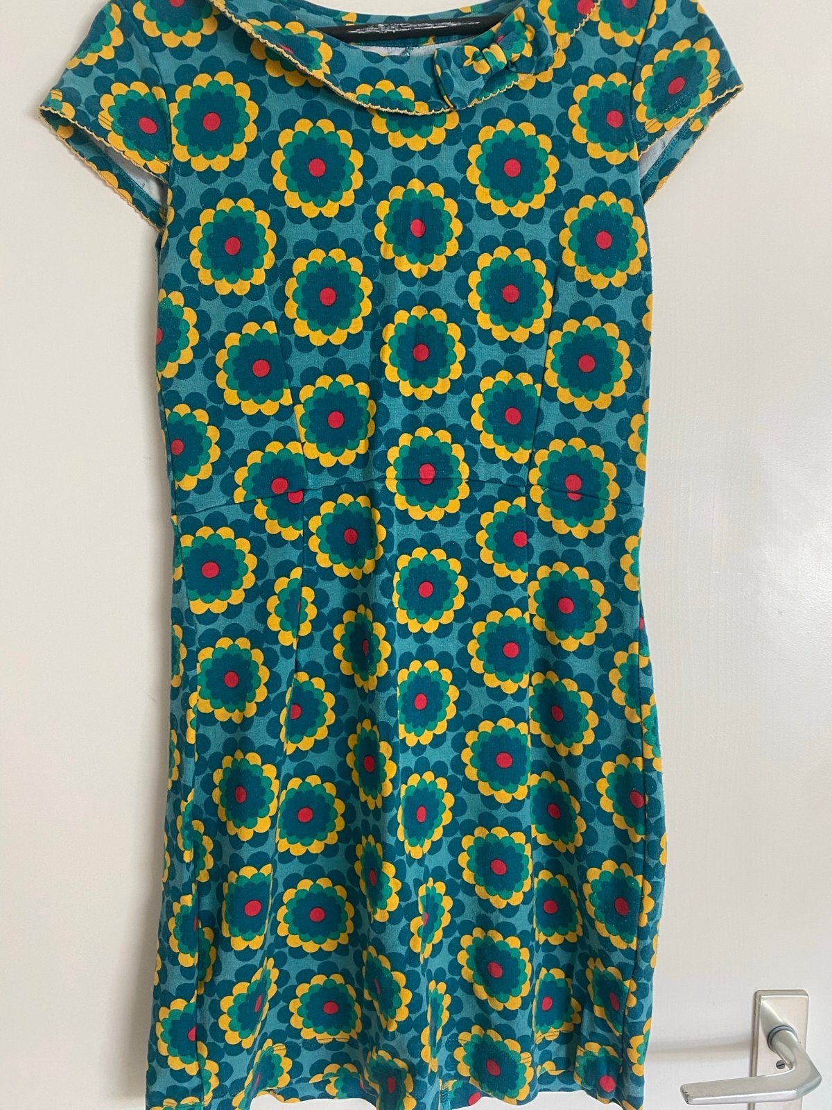 Zoë Loveborn jurk met bloemenprint en Peter Pan kraag, Maat 38/40 (M), Ophalen of Verzenden, Knielengte, Gedragen