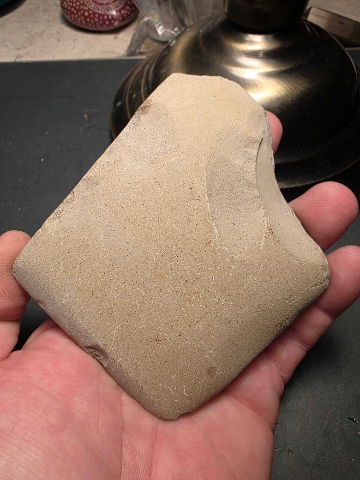Slijpsteen Neanderthaler artefact prehistorie, Ophalen of Verzenden
