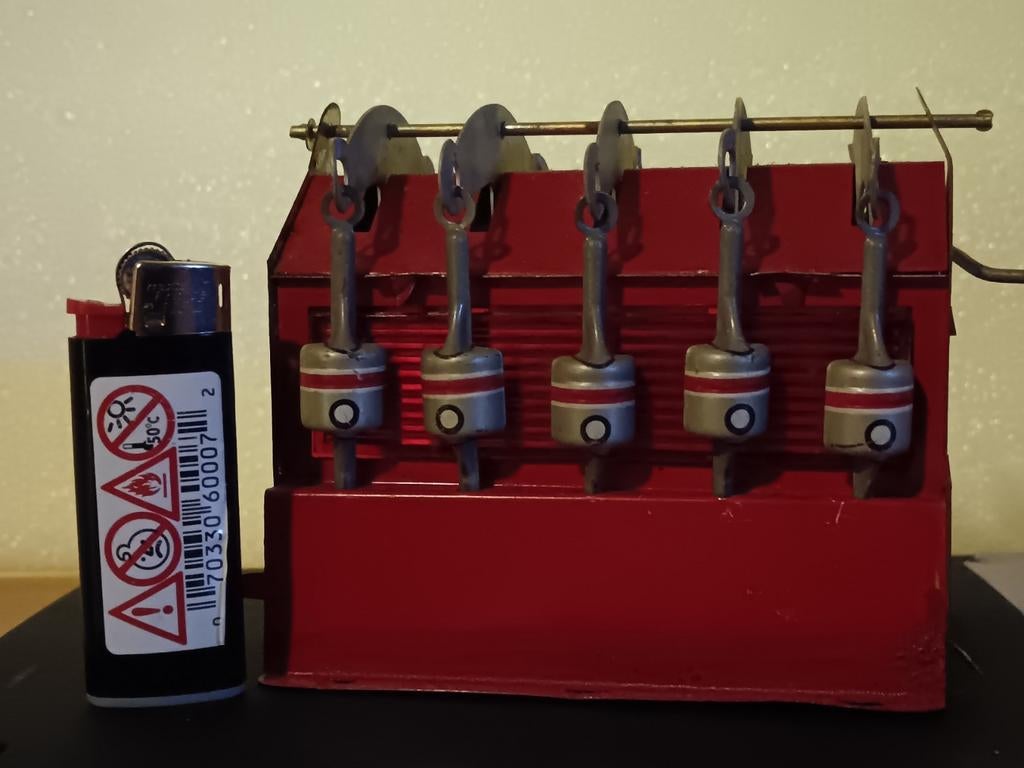Blikken Otto engine. Retro Vintage, Ophalen of Verzenden