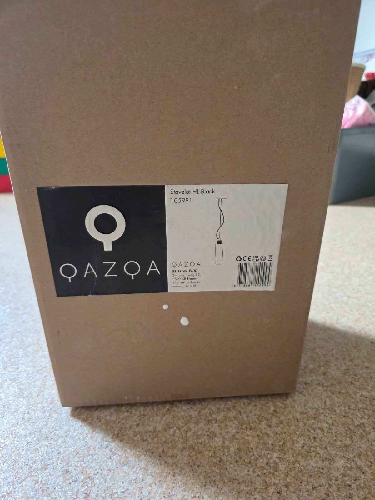 QAZQA Stavelot HL Zwart Hanglamp - Nieuw in doos, Nieuw, Metaal, Modern, E27 (groot)
