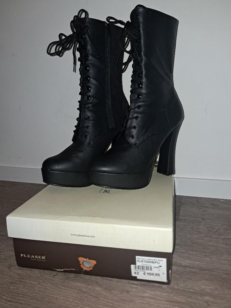 Pleaser. Maat 42. Nieuw, Kleding | Dames, Verzenden, Zwart, Lage of Enkellaarzen, Nieuw