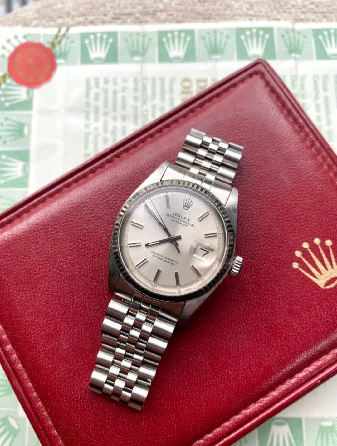 Rolex Datejust 36 ref. 1601, Ophalen of Verzenden, Staal, Polshorloge, 1960 of later