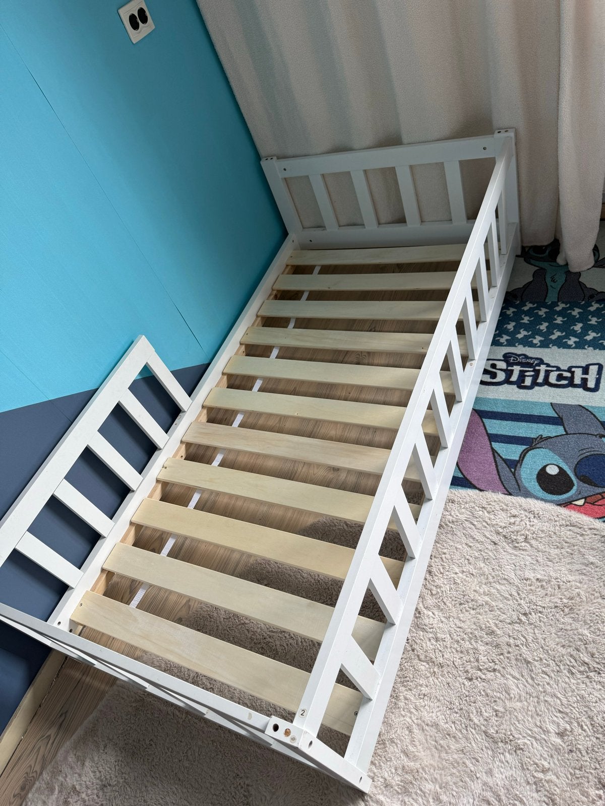 Kinderbed 160x80 met lattenbodem, Ophalen, Gebruikt, 70 tot 85 cm, Lattenbodem