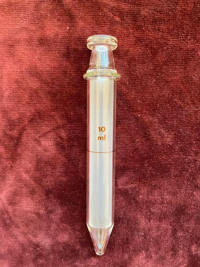 Glazen spuit van 10 ml, puntgaaf, Ophalen of Verzenden