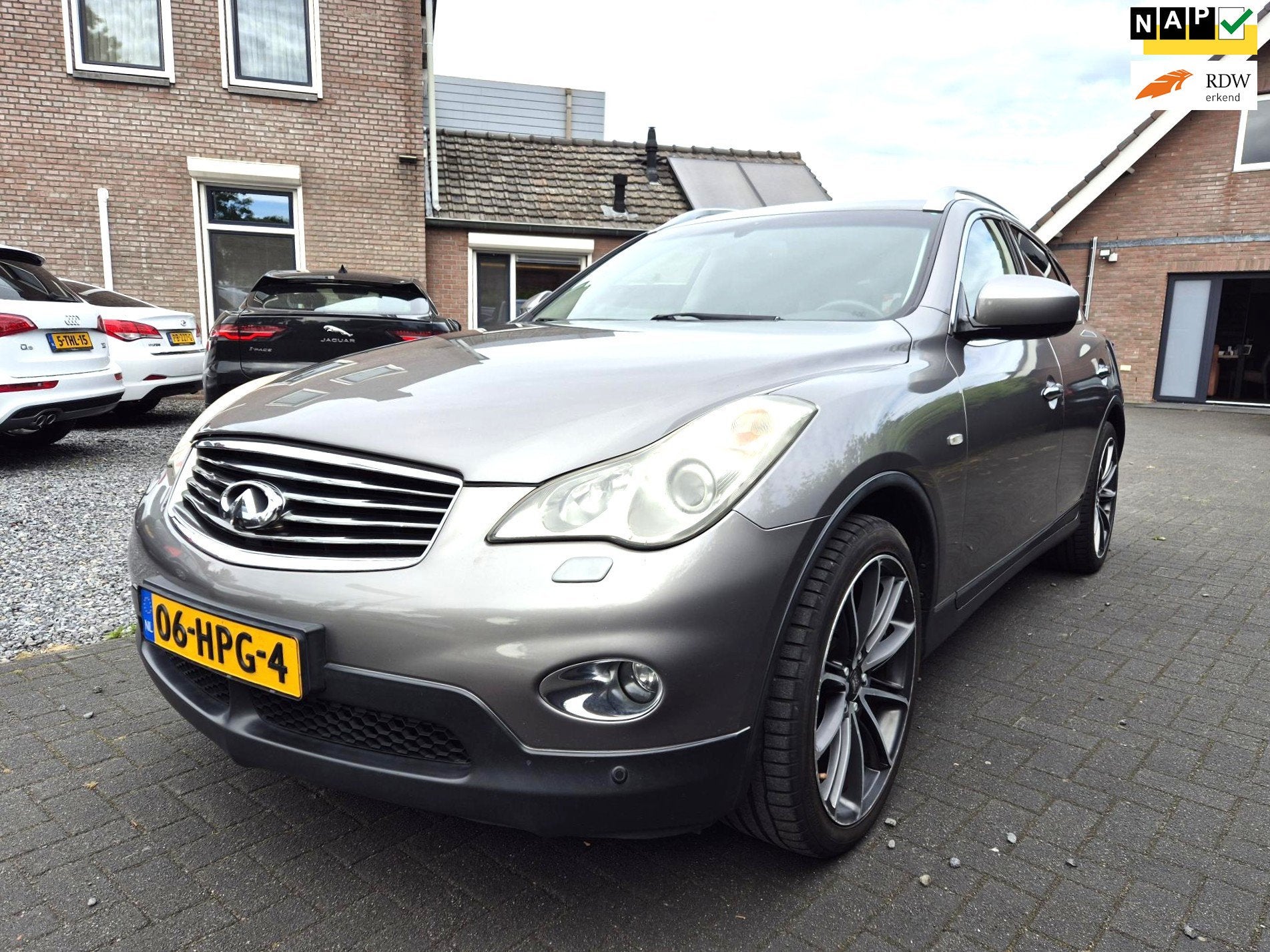 Infiniti EX 37 GT Automaat Clima Cruise Navi Leer Trekhaak, Auto's, Automaat, 3696 cc, Gebruikt, Zwart