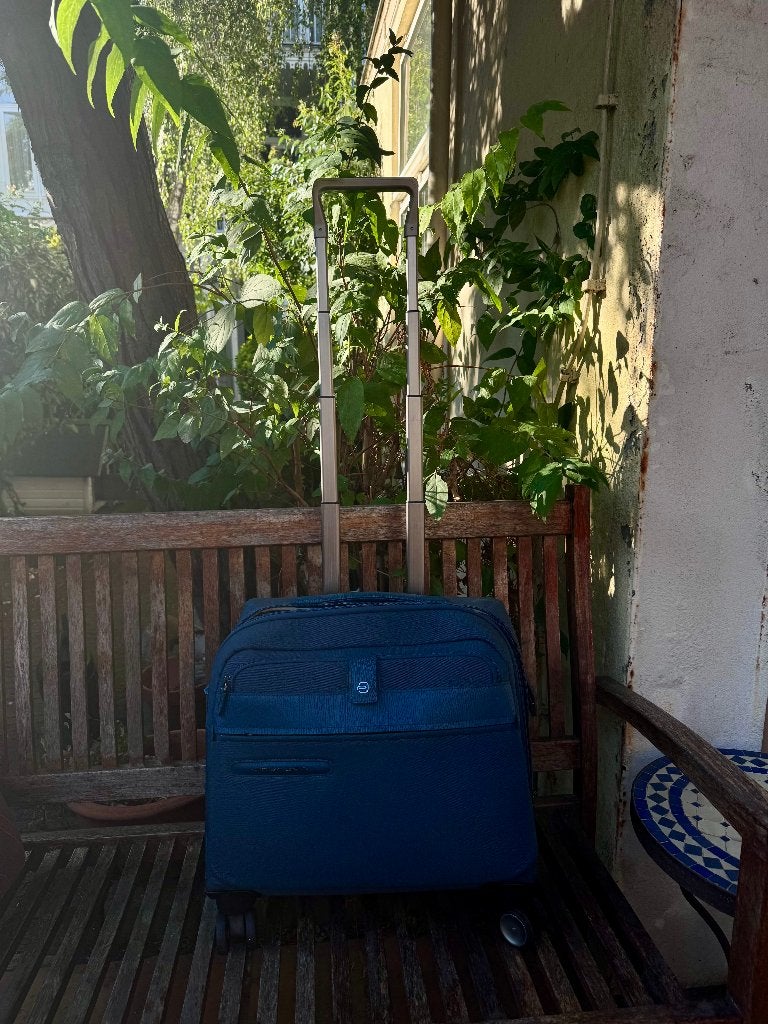 handbagagekoffer, Gebruikt, Minder dan 50 cm, Ophalen of Verzenden, Zacht kunststof