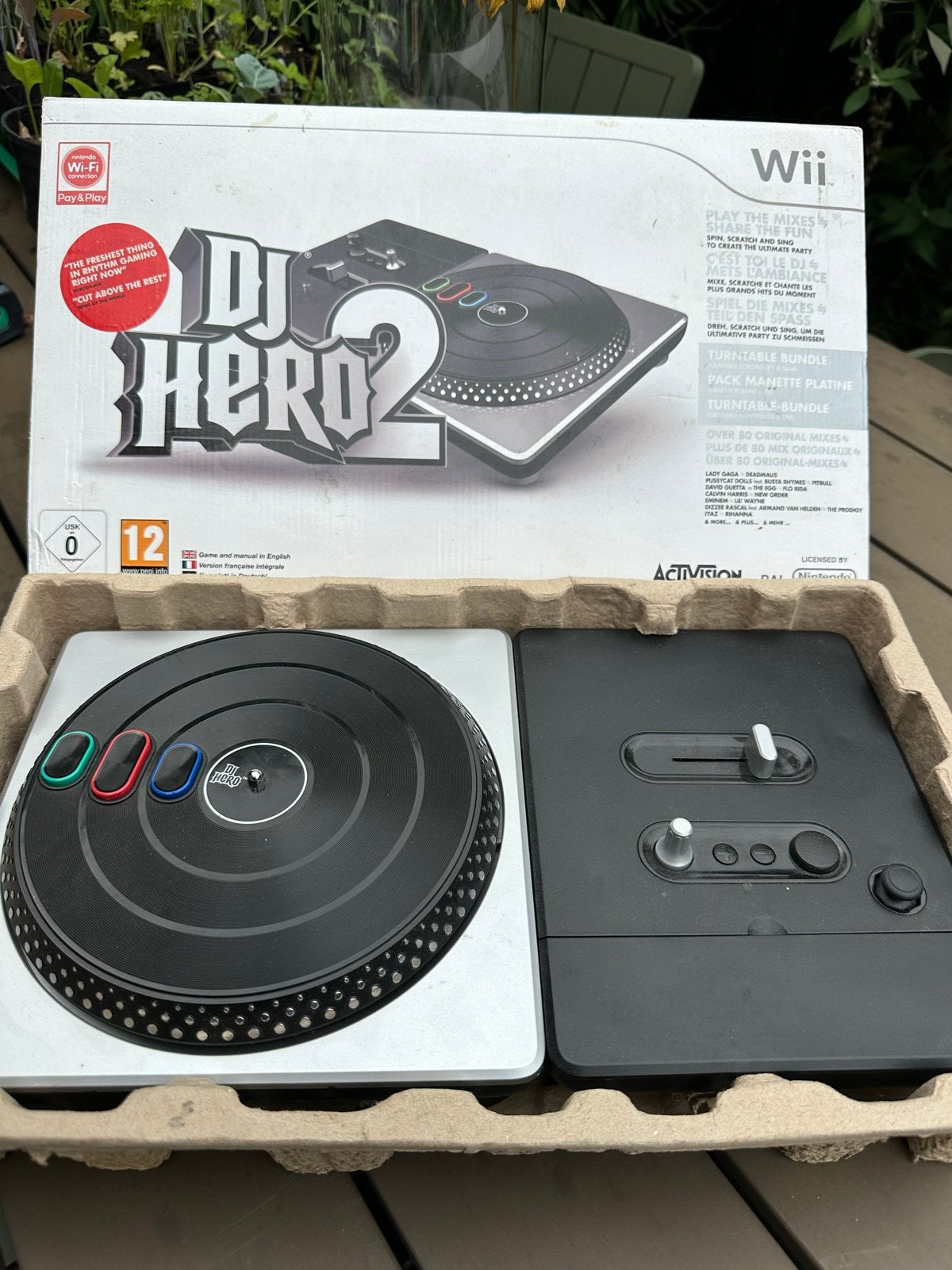 WII DJ HERO2 set met game, Spelcomputers en Games, Games | Atari, Muziek, Atari Lynx, 1 speler, Ophalen of Verzenden