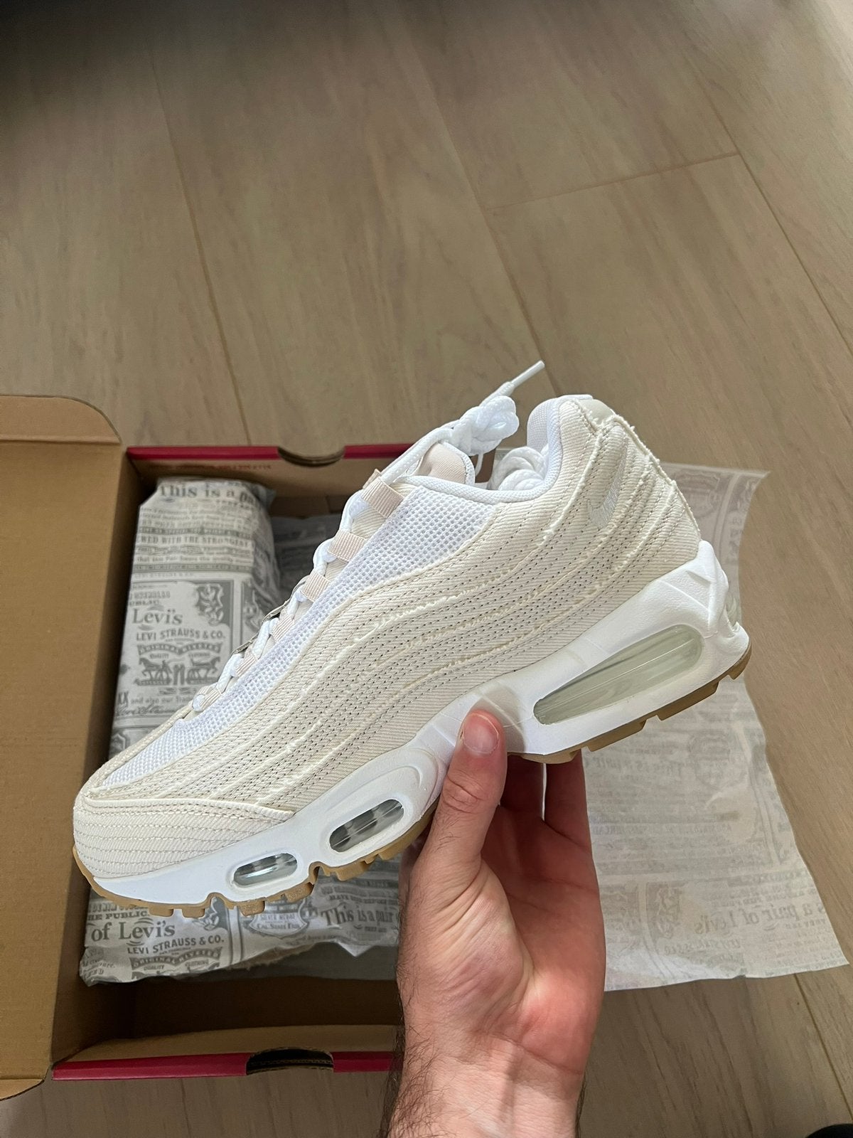Nike air max 95 x Levi US9, Ophalen, Zo goed als nieuw, Overige kleuren