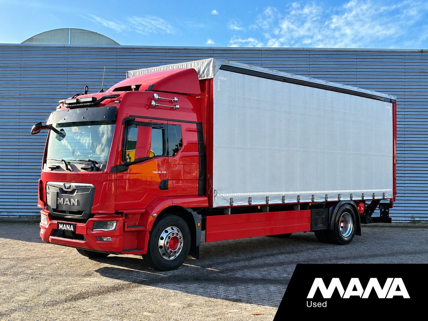 MAN TGM 18.320 4x2 BL TM CH CURTAIN / ALCOA / CAMERA / BED /, Auto's, Automaat, LED dagrijverlichting, Zwart, 320 pk