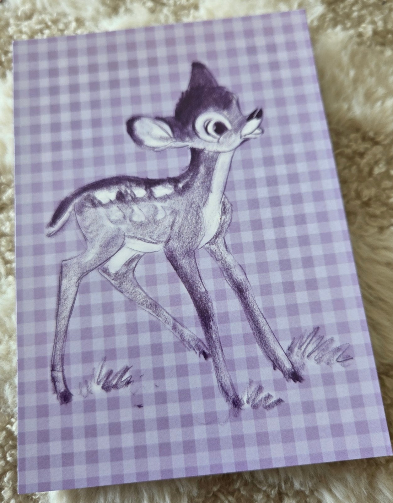 Disney Bambi ansichtkaart, Verzenden, 1960 tot 1980, Ongelopen, Kinderen