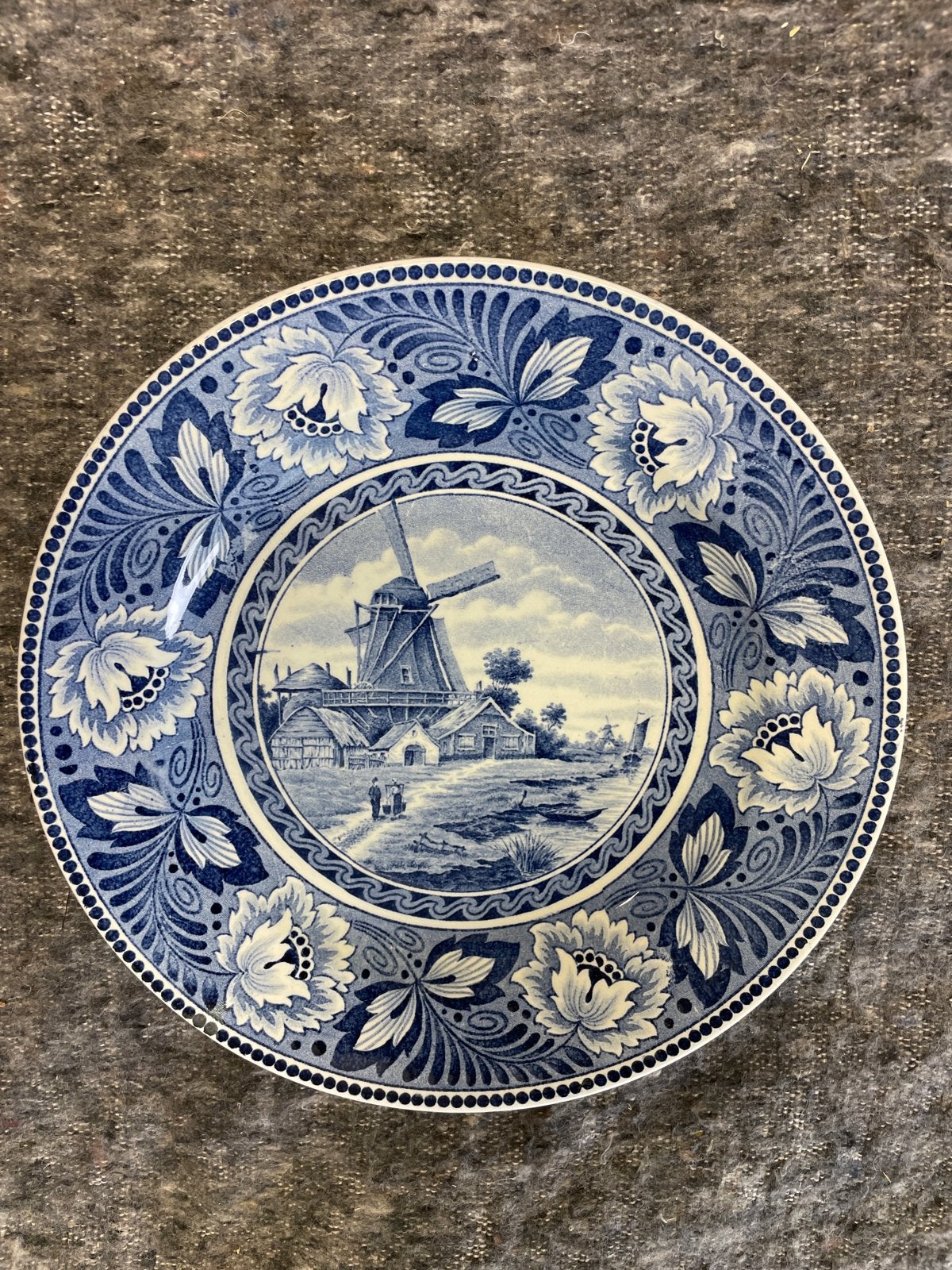 Delfts Blauw Wandbord - Societé Céramique Hollandia, Antiek en Kunst, Ophalen of Verzenden