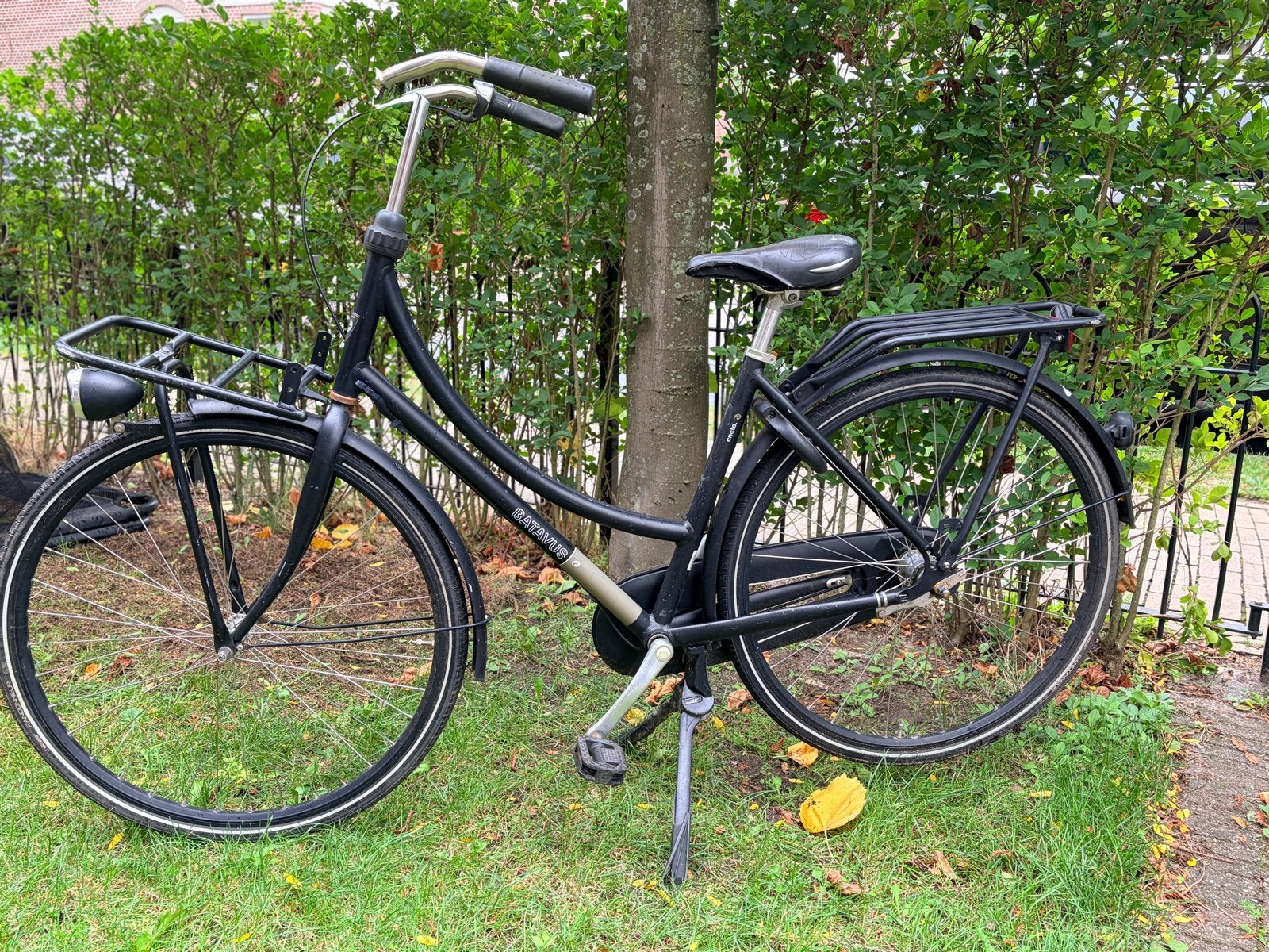 Batavus stadsfiets met 28 inch banden, Ophalen, Velgrem, Batavus, 53 tot 56 cm