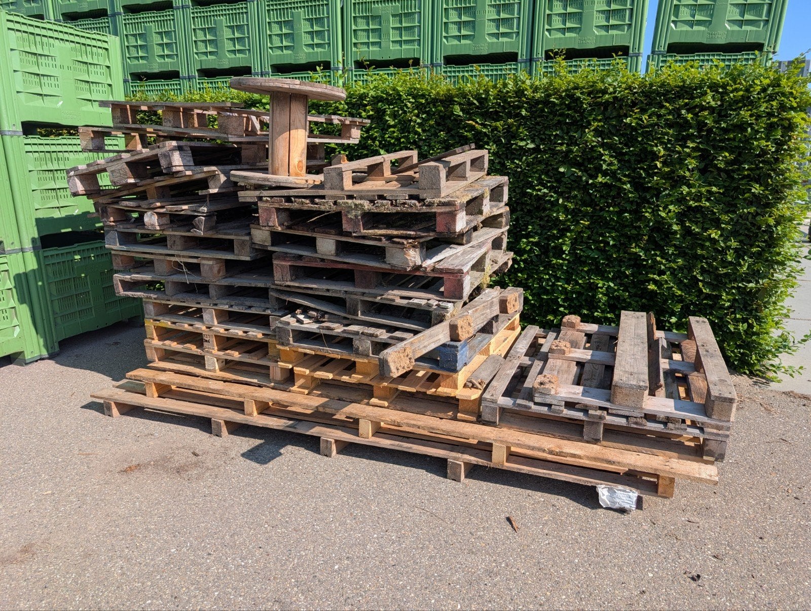 Diverse partij gebruikte pallets, Ophalen, 50 mm of meer, Pallet, Minder dan 200 cm