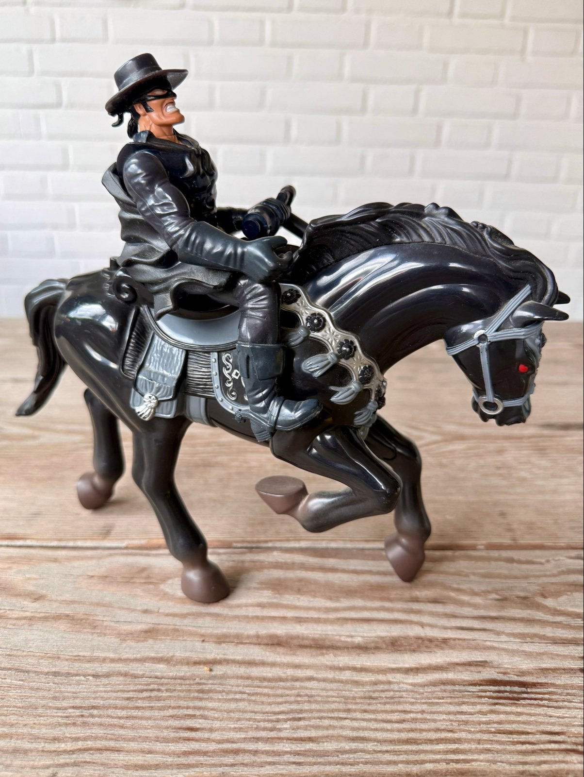 Zorro actiefiguur met paard - Vintage speelgoed, Ophalen of Verzenden, Zo goed als nieuw