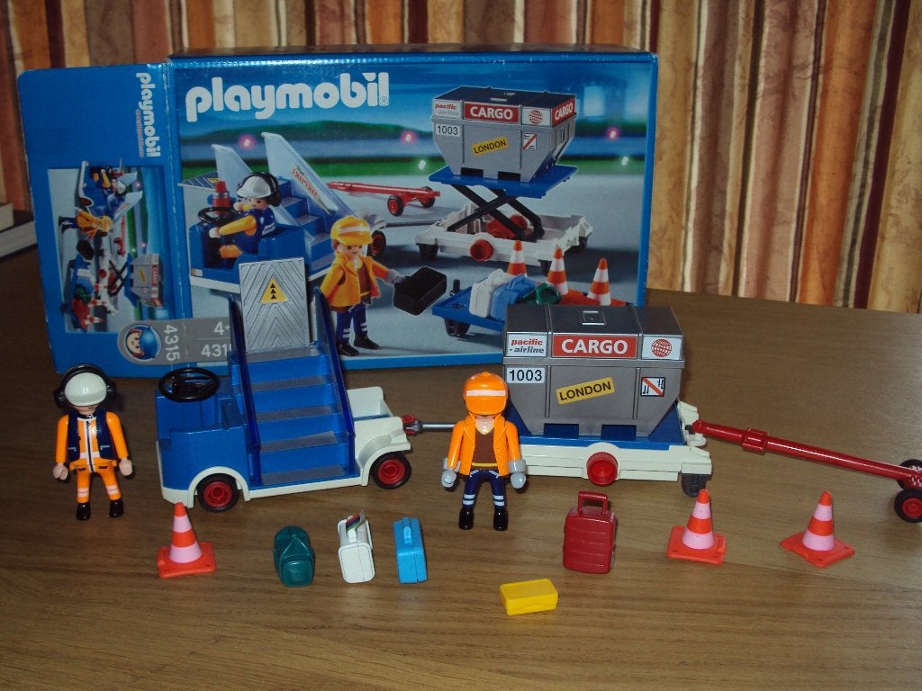 Playmobil airport bagage wagen, Ophalen of Verzenden, Gebruikt