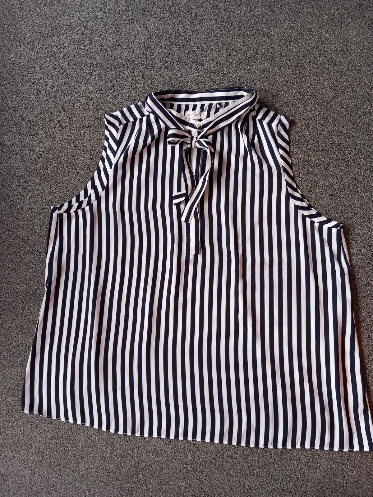 Mouwloos blauw+wit gestreepte blouse, mt xl/xxl, NIEUW, Blauw, Maat 46/48 (XL) of groter, Ophalen of Verzenden, Holly&white